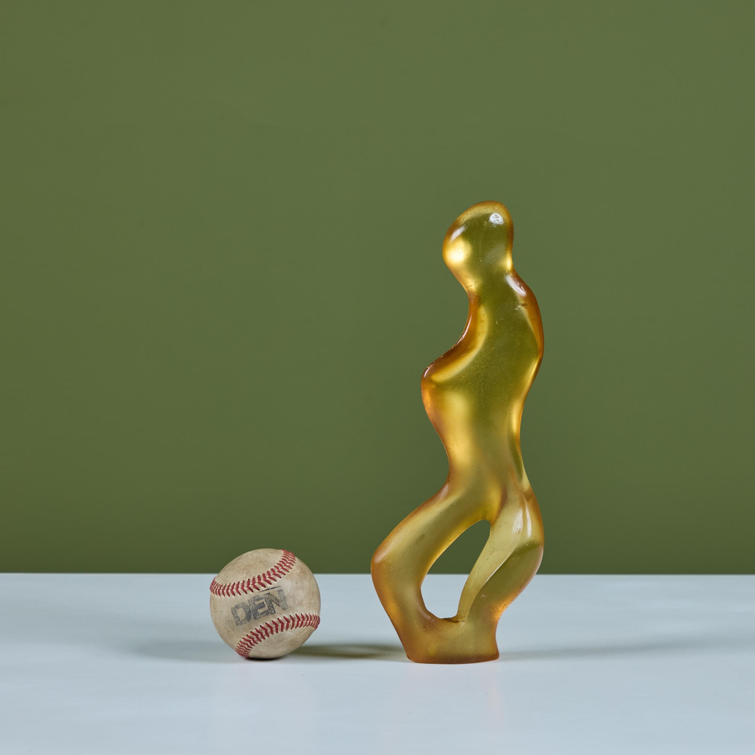 Mid-Century Modern Leo Amino Style Resin Sculpture For Sale