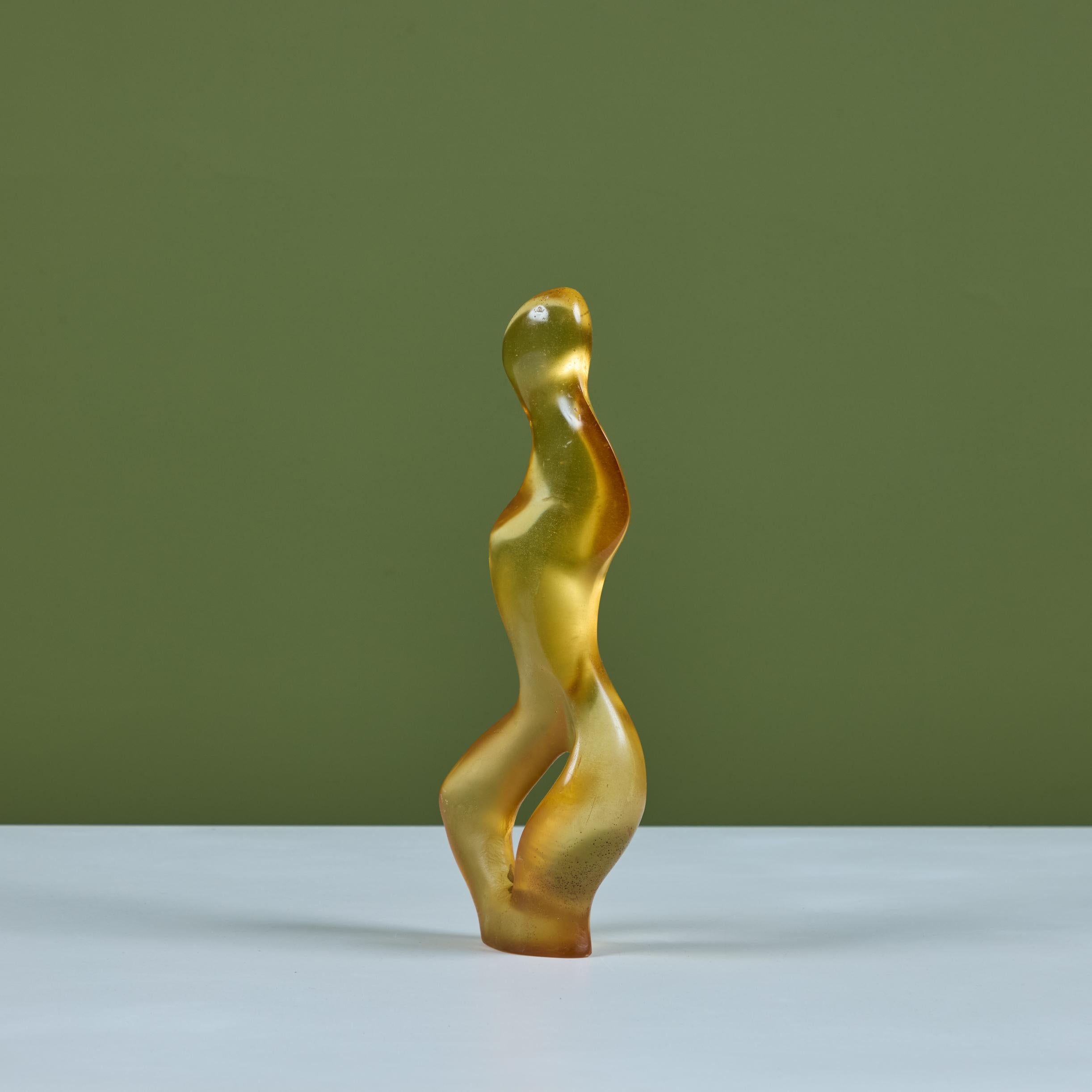 Leo Amino Style Resin Sculpture In Good Condition For Sale In Los Angeles, CA