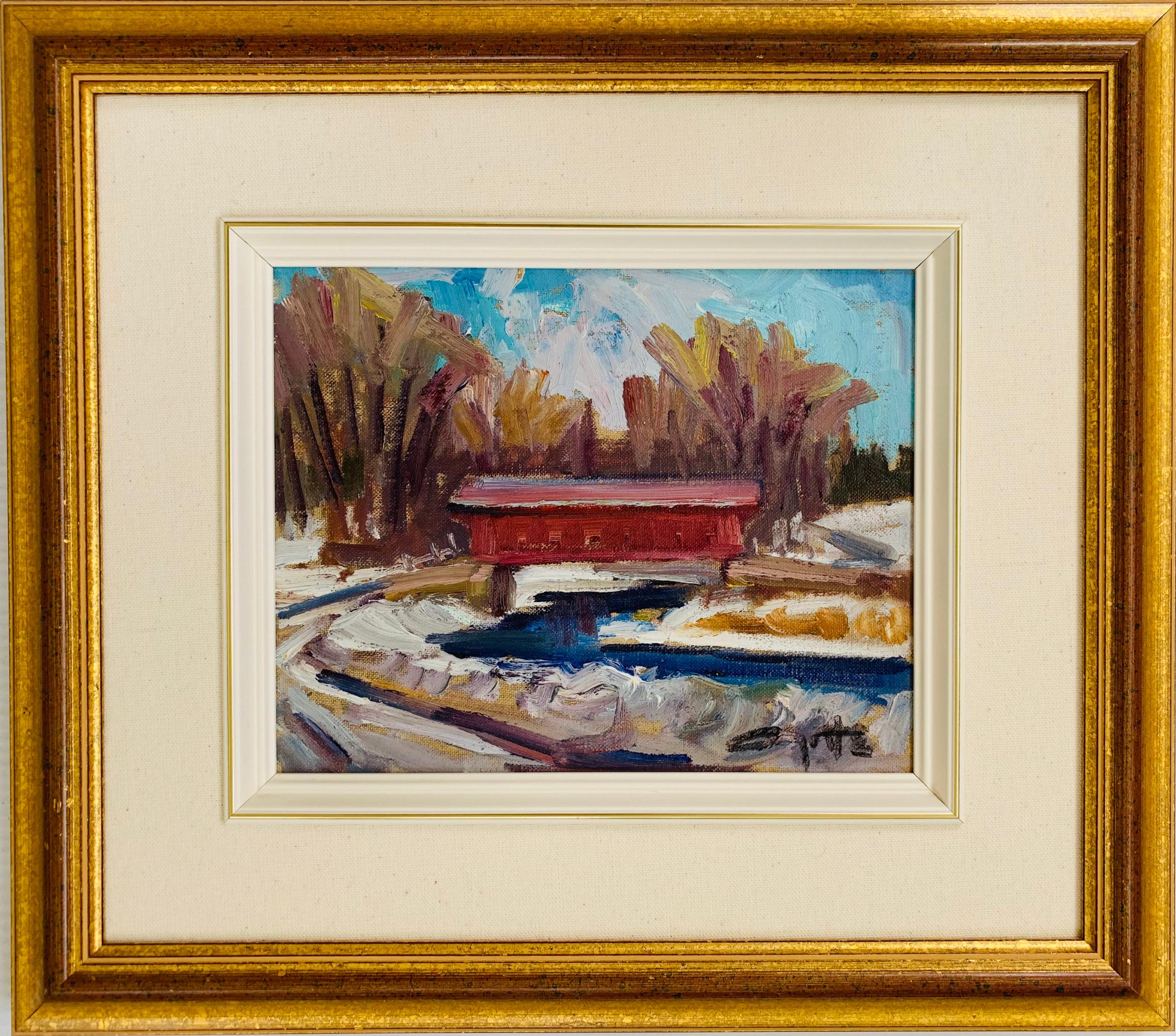 Paisaje de Quebec - Painting de Leo Ayotte