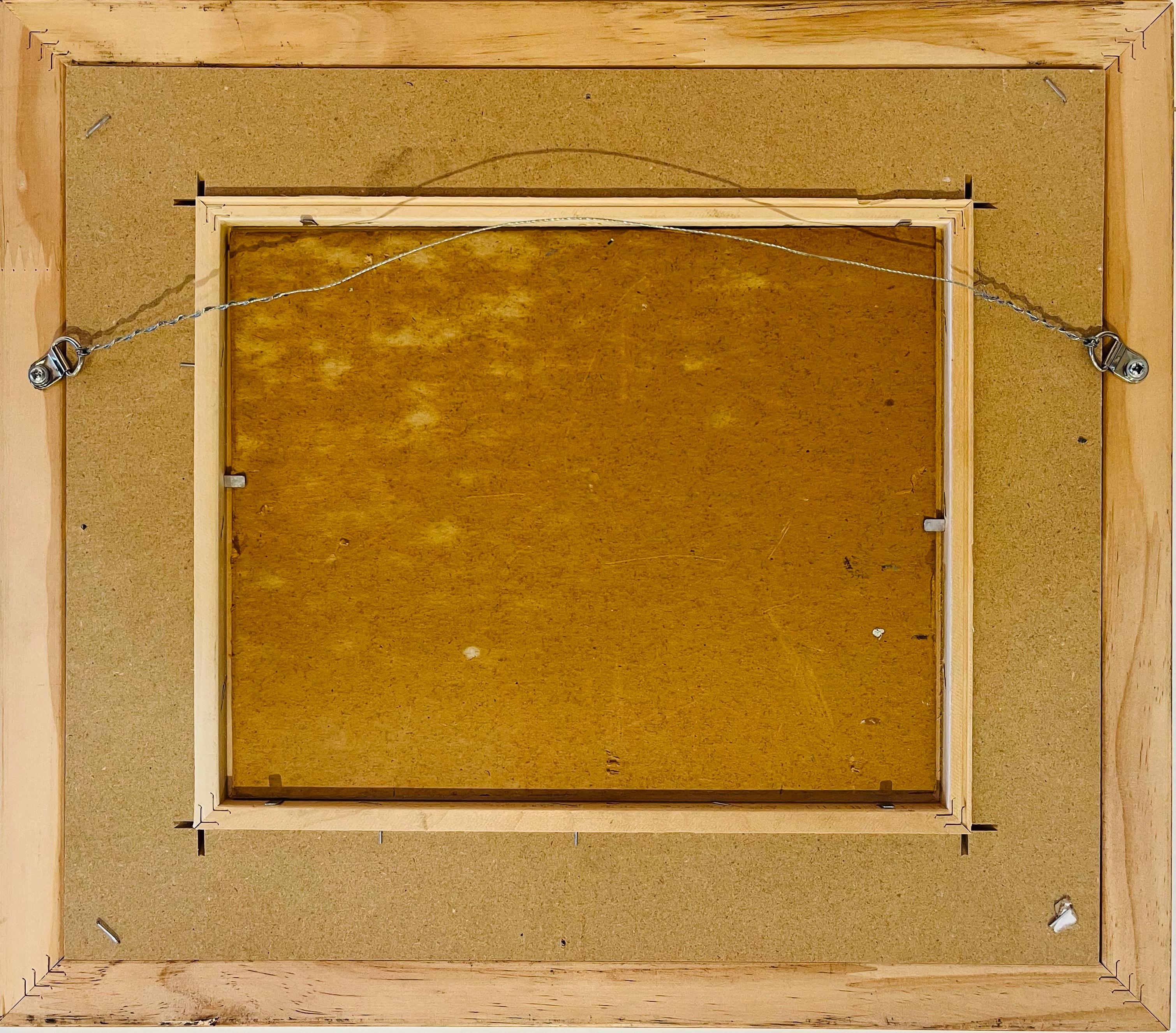 Landschaft in Quebec (Grau), Landscape Painting, von Leo Ayotte