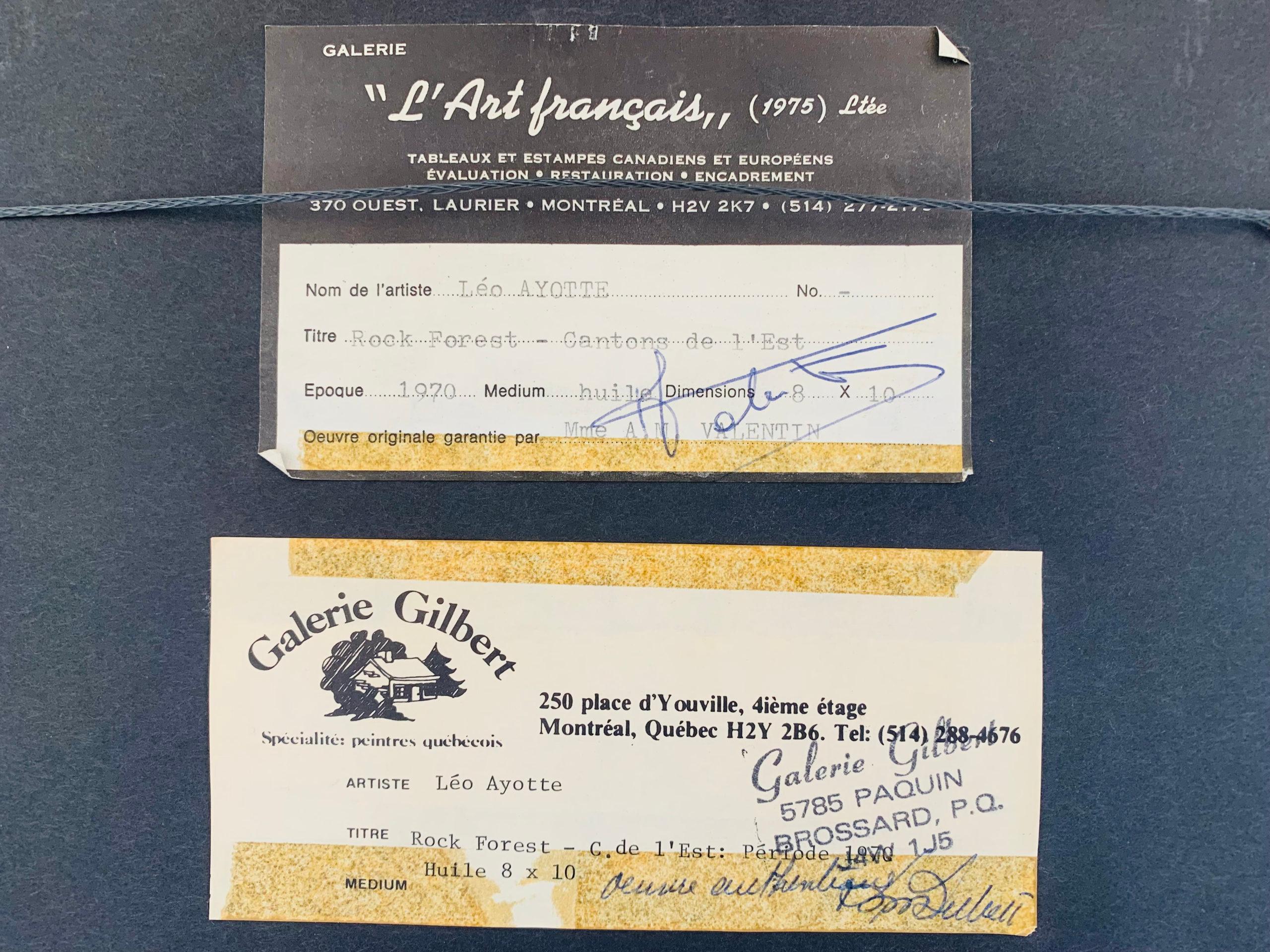 Leo Ayotte, canadiense, 1909-1977
Óleo sobre lienzo
8 x 10 pulg. 
Firmado abajo a la derecha;
titulado y fechado verso
Procedencia
Galería L'Art français, Montreal
Galería Gilbert, Montreal

enmarcado


Leo Ayotte (1909 - 1976)

Nacido en el valle
