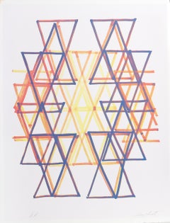 Gradation IV, Abstract Silkscreen by Leo Bates