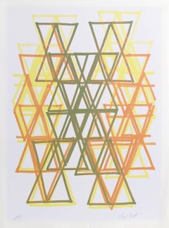 Gradation I, Abstract Silkscreen by Leo Bates