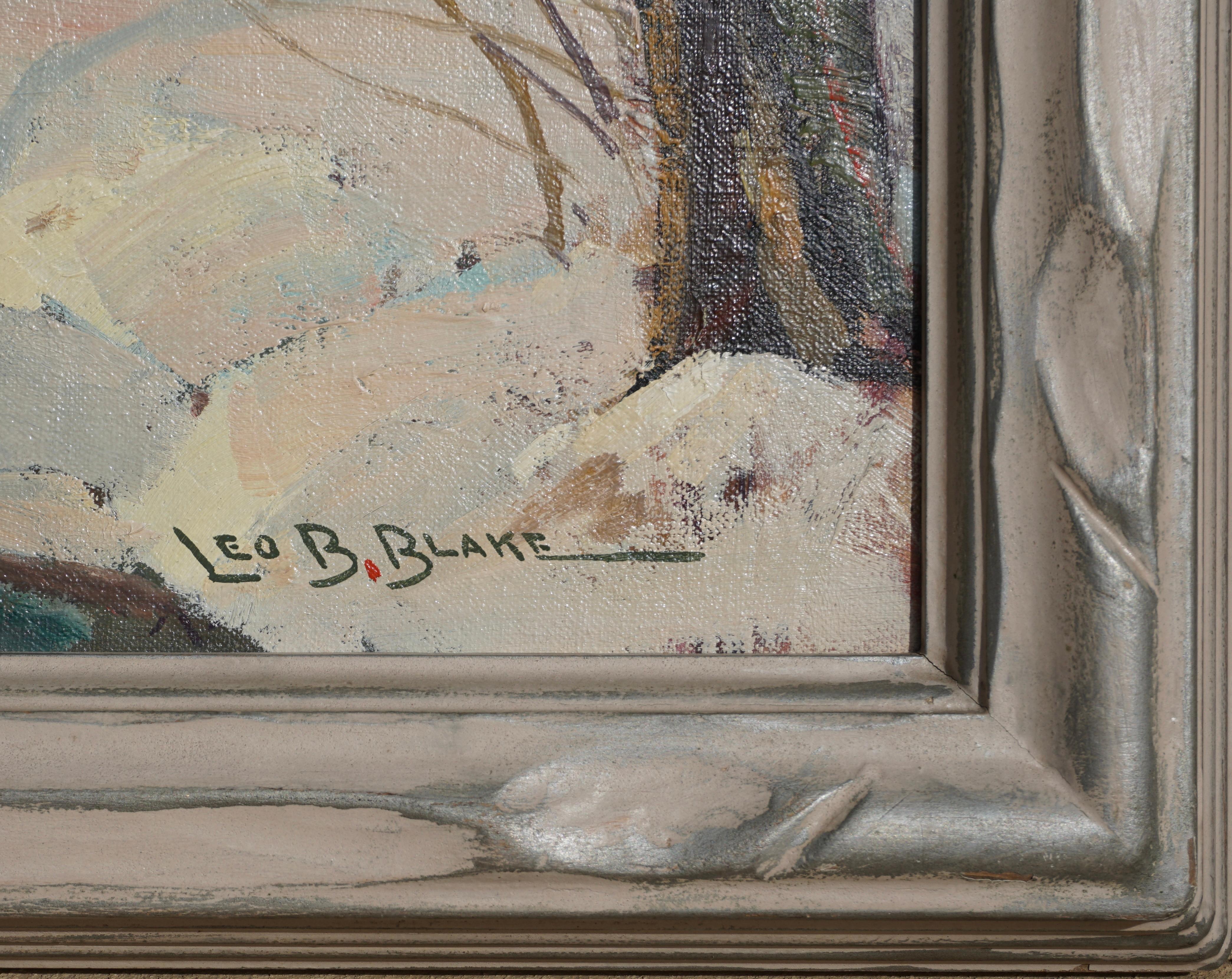 Leo B Blake New England Winter Stream Oil Painting For Sale 2