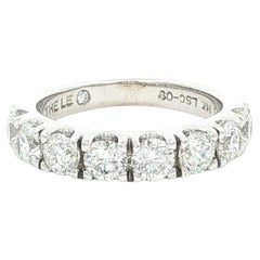 Leo Bridal Collection 1,53ctw Diamond Wedding Band in oro bianco 14K