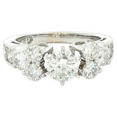 Anello di fidanzamento Leo Bridal Collection 1,80ctw in oro bianco 14K/platino