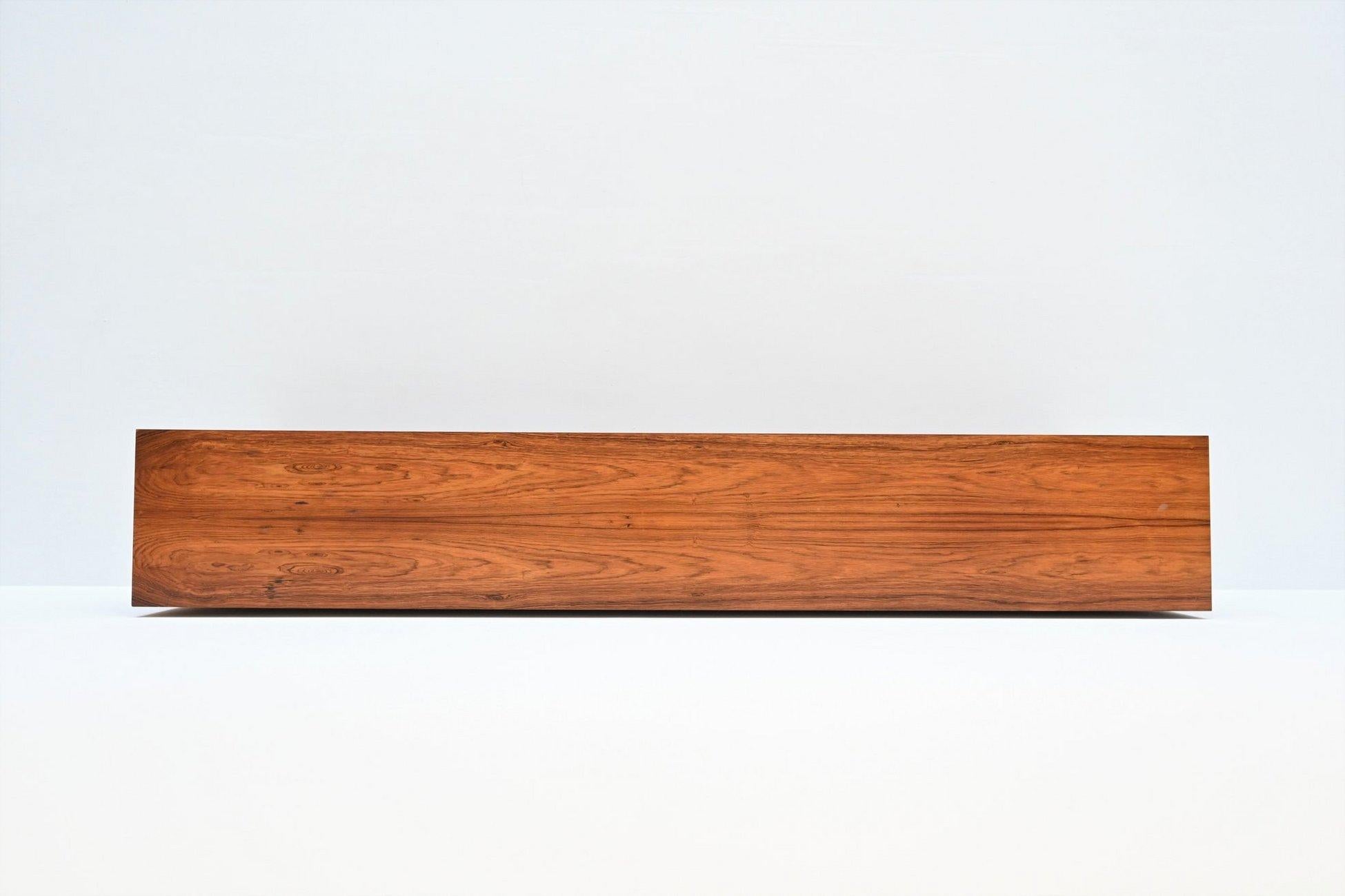 Leo Bub symmetric sideboard in rosewood Bub Wertmobel Germany 1960 For Sale 12