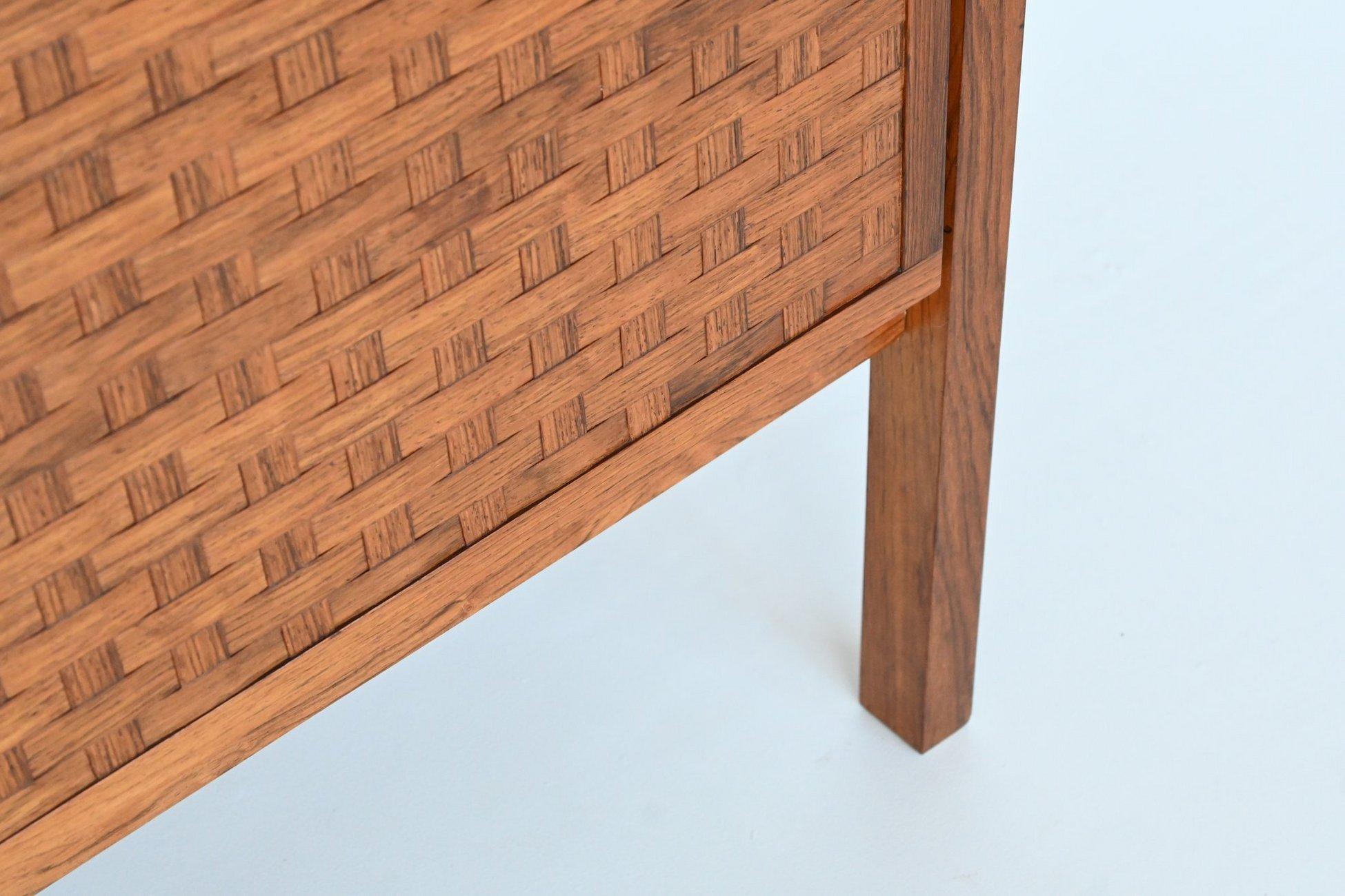 Leo Bub symmetric sideboard in rosewood Bub Wertmobel Germany 1960 3