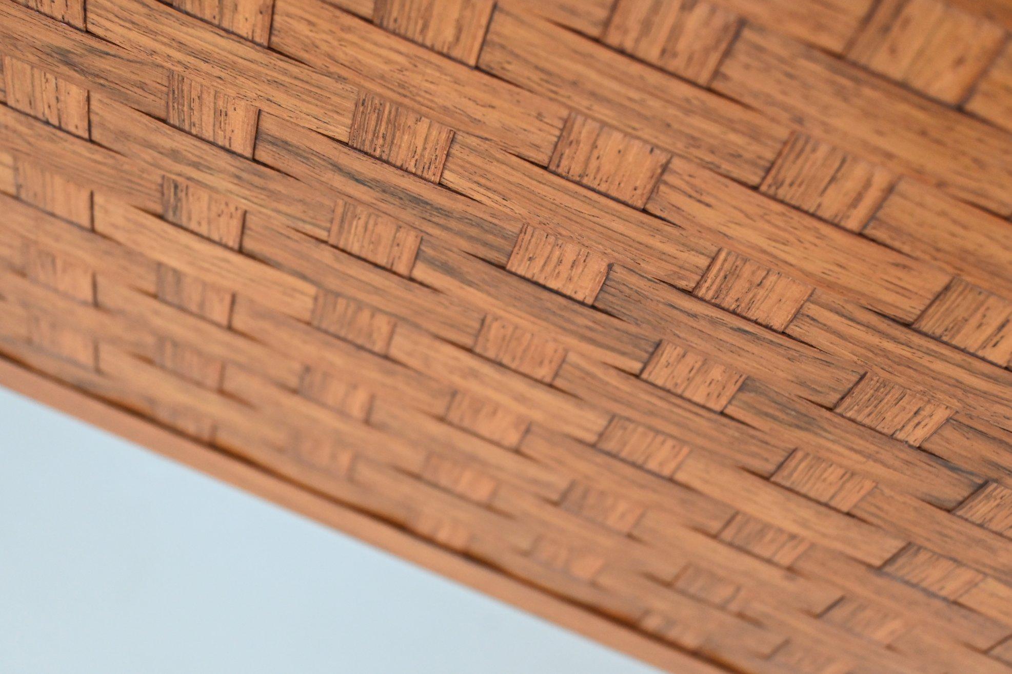 Leo Bub Symmetric Sideboard in Woven Rosewood, Germany, 1960 7