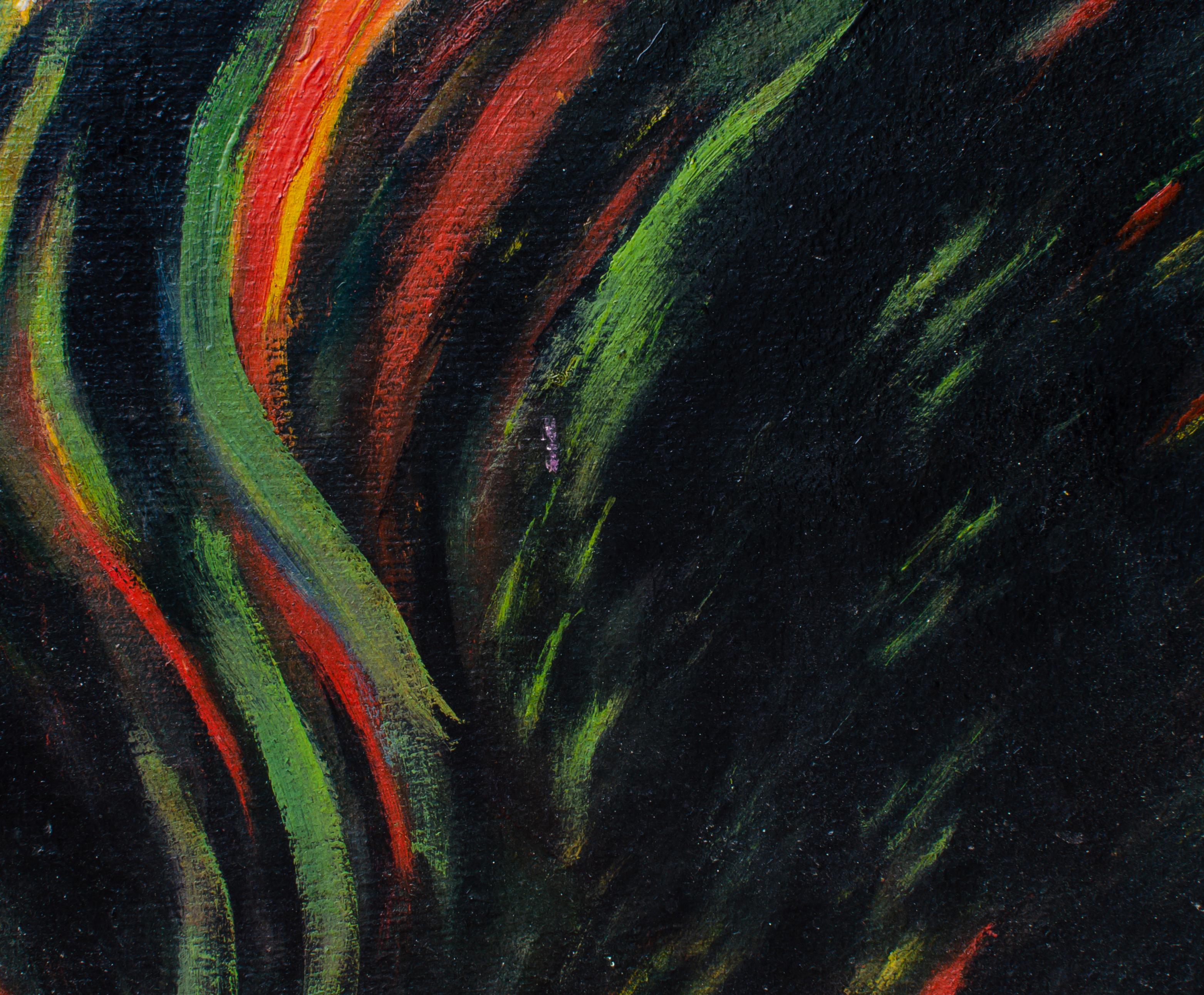 1947 Pittura astratta biomorfa di Leo Cahn in vendita 1