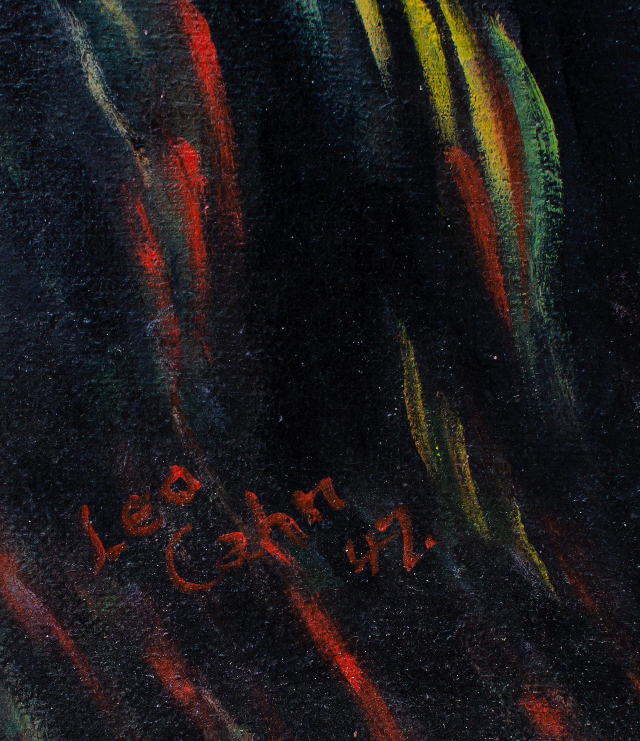 1947 Pittura astratta biomorfa di Leo Cahn in vendita 5