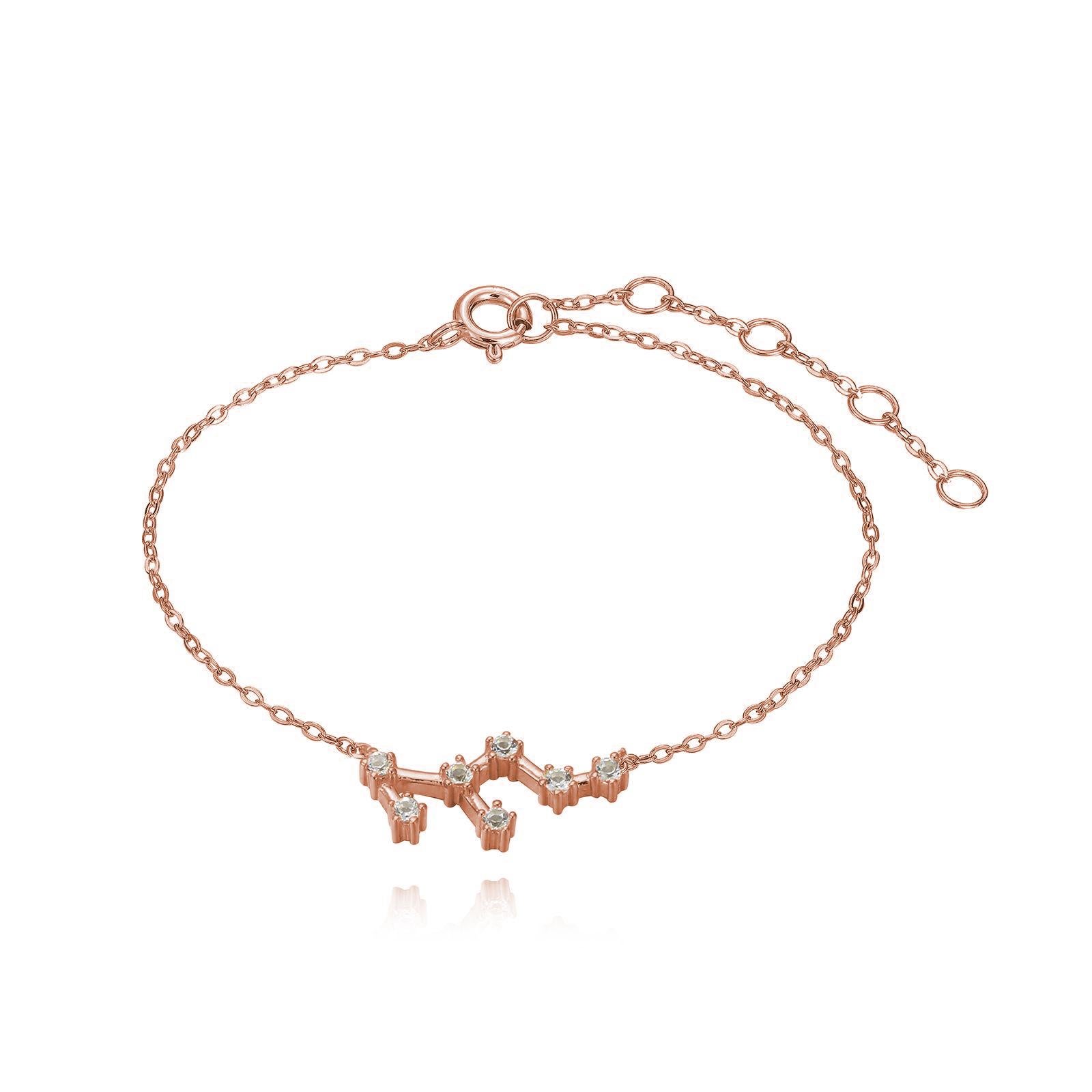 You are unique and your zodiac tells part of your story.  How your zodiac is displayed in the beautiful nighttime sky is what we want you to carry with you always. This leo constellation anklet shares a part of your personality with us all  .925