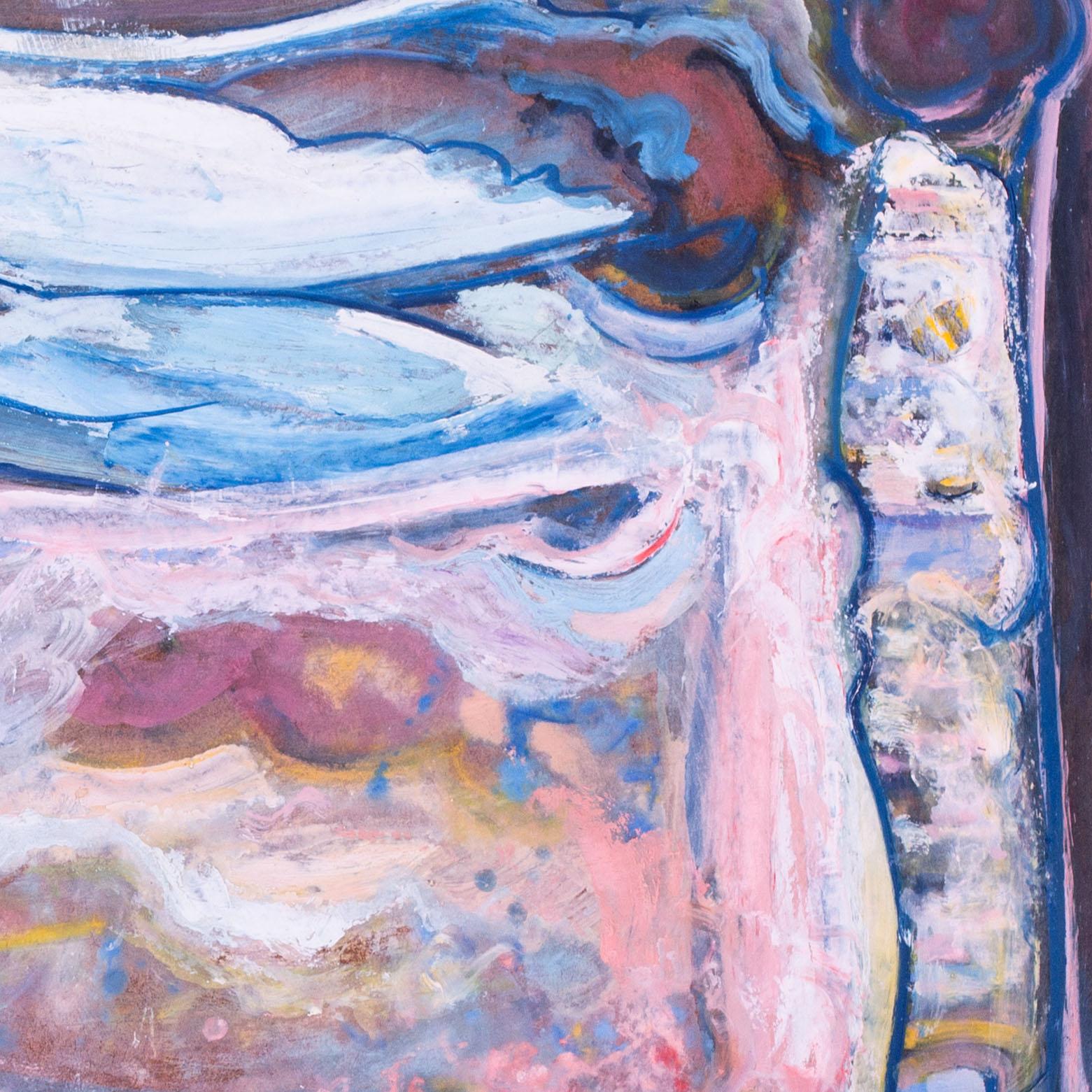 1983 großes britisches Ölgemälde 