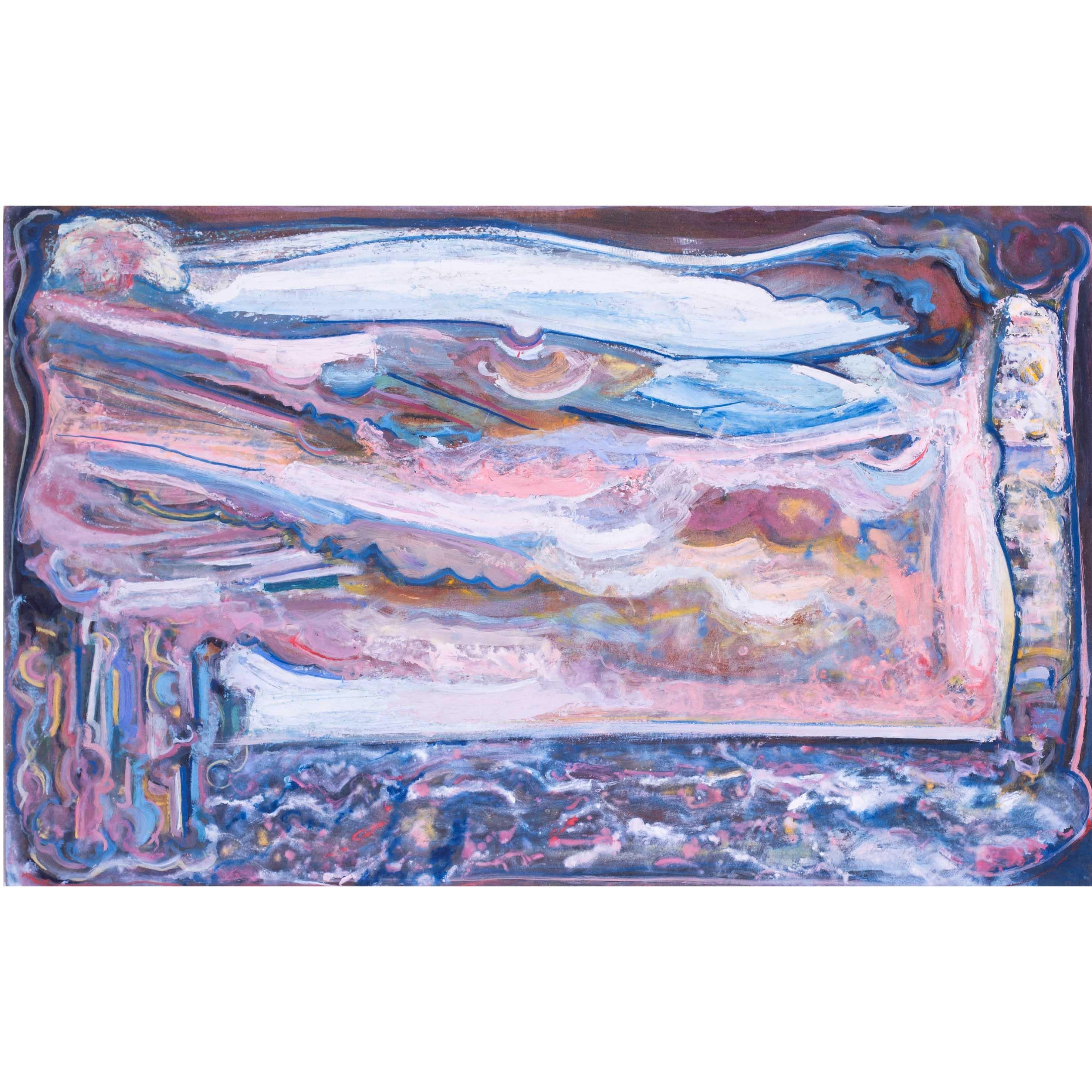 1983 großes britisches Ölgemälde 