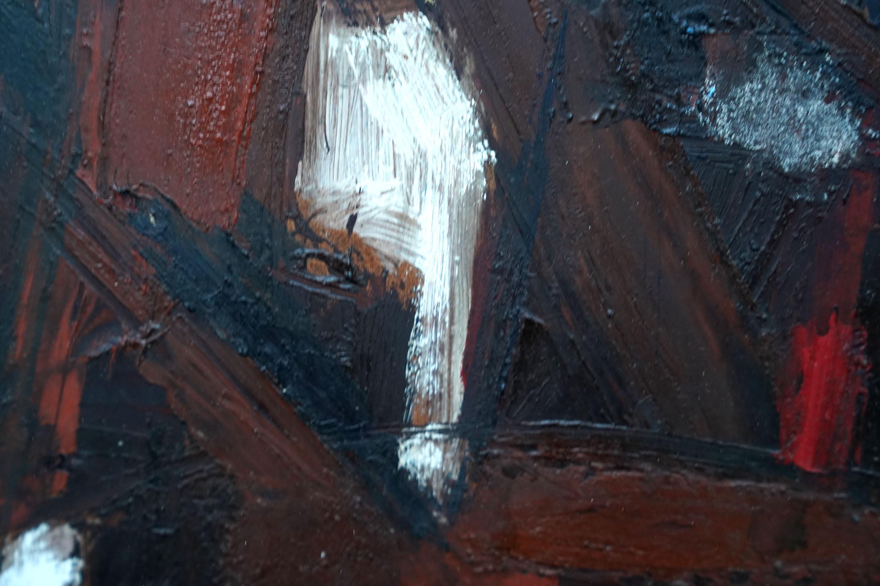 Astratto 1955 - Astratto britannico  pittura ad olio artista della Slade School in vendita 8