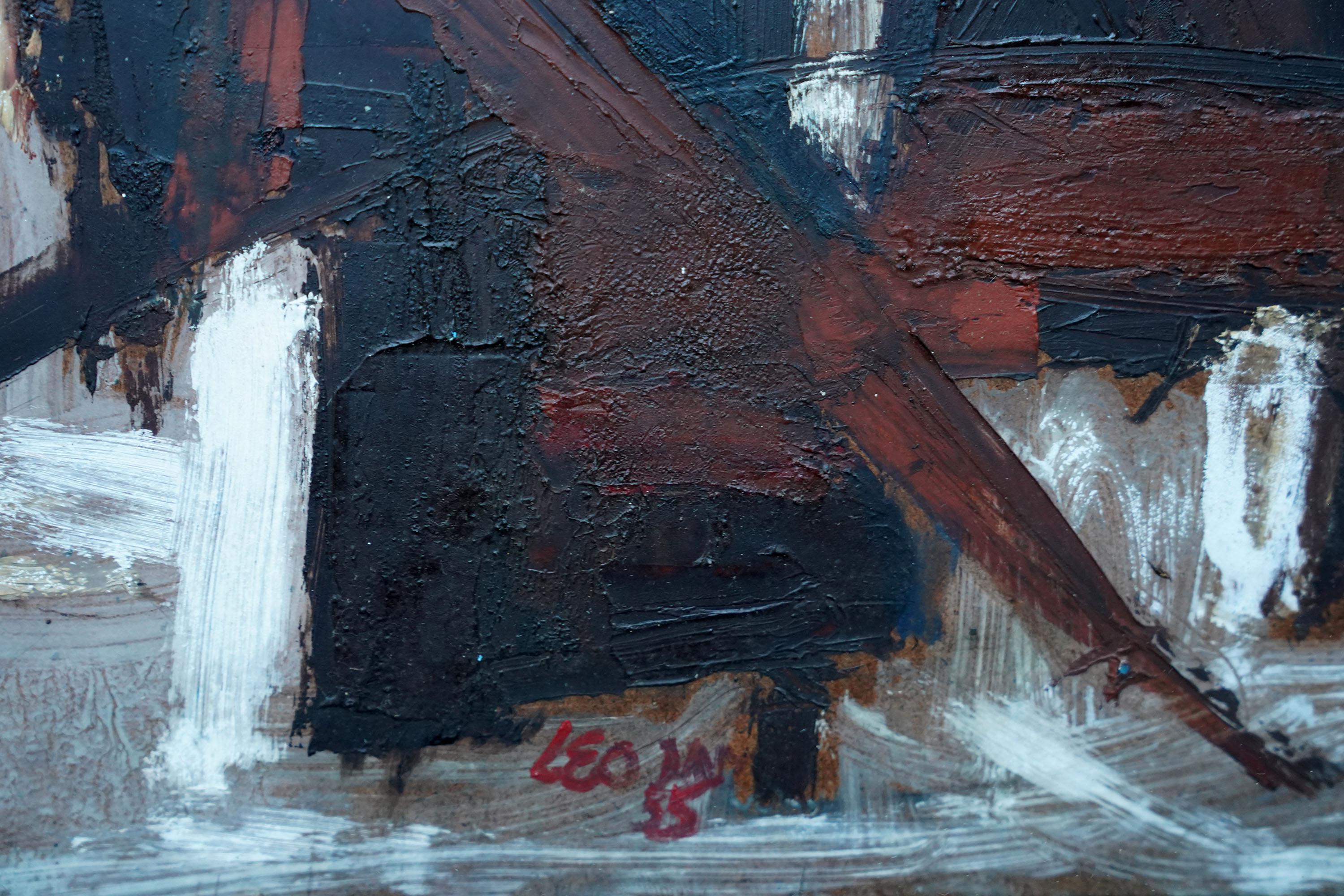 Astratto 1955 - Astratto britannico  pittura ad olio artista della Slade School in vendita 10