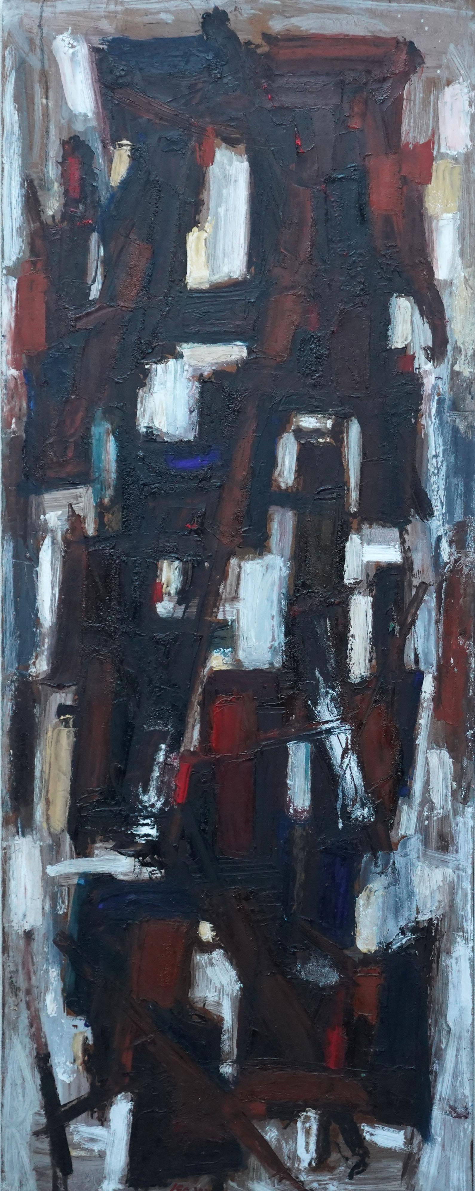 Astratto 1955 - Astratto britannico  pittura ad olio artista della Slade School in vendita 12