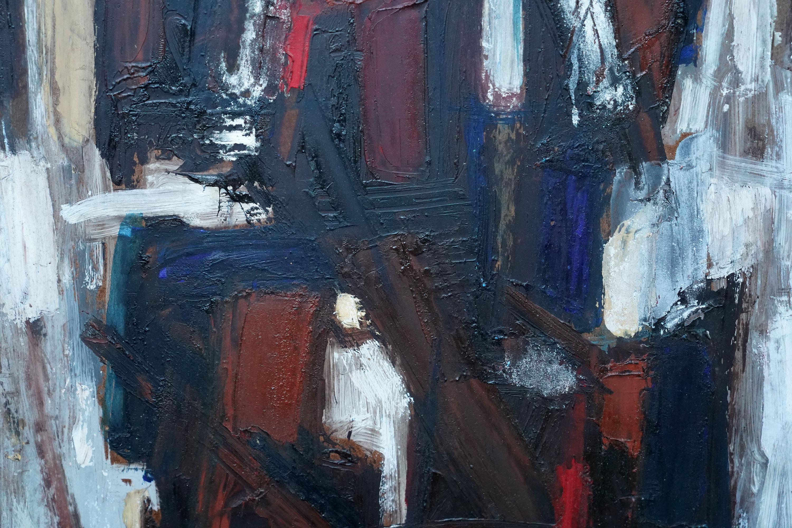 Astratto 1955 - Astratto britannico  pittura ad olio artista della Slade School in vendita 3