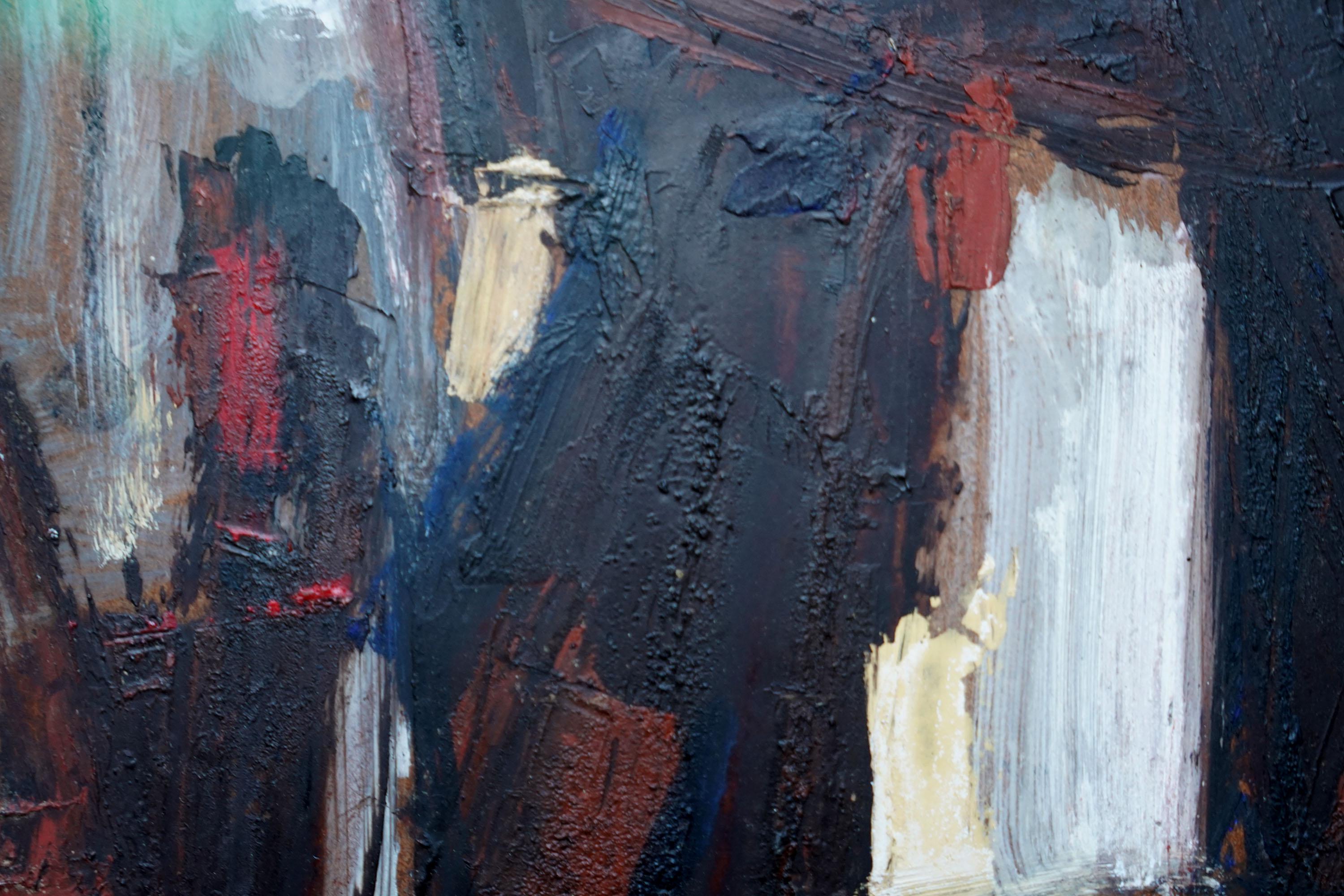 Astratto 1955 - Astratto britannico  pittura ad olio artista della Slade School in vendita 5