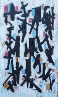 Fifties Abstract - British 1954 abstract art oil painting Slade School artist