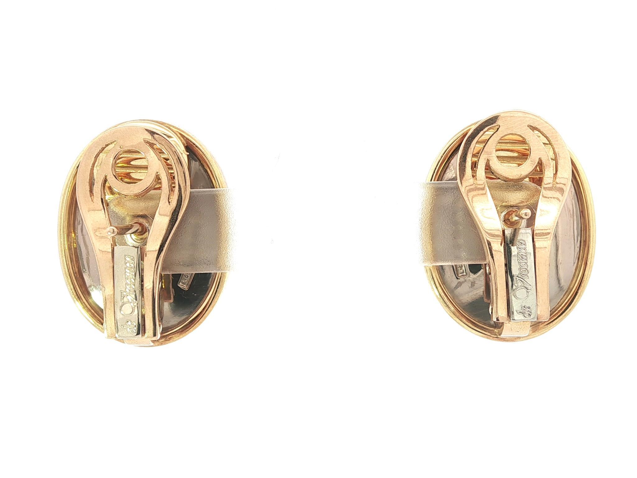 Orecchini Leo de Vroomen in oro 18k con castone di tormalina cabochon da 34 ct. in vendita 2