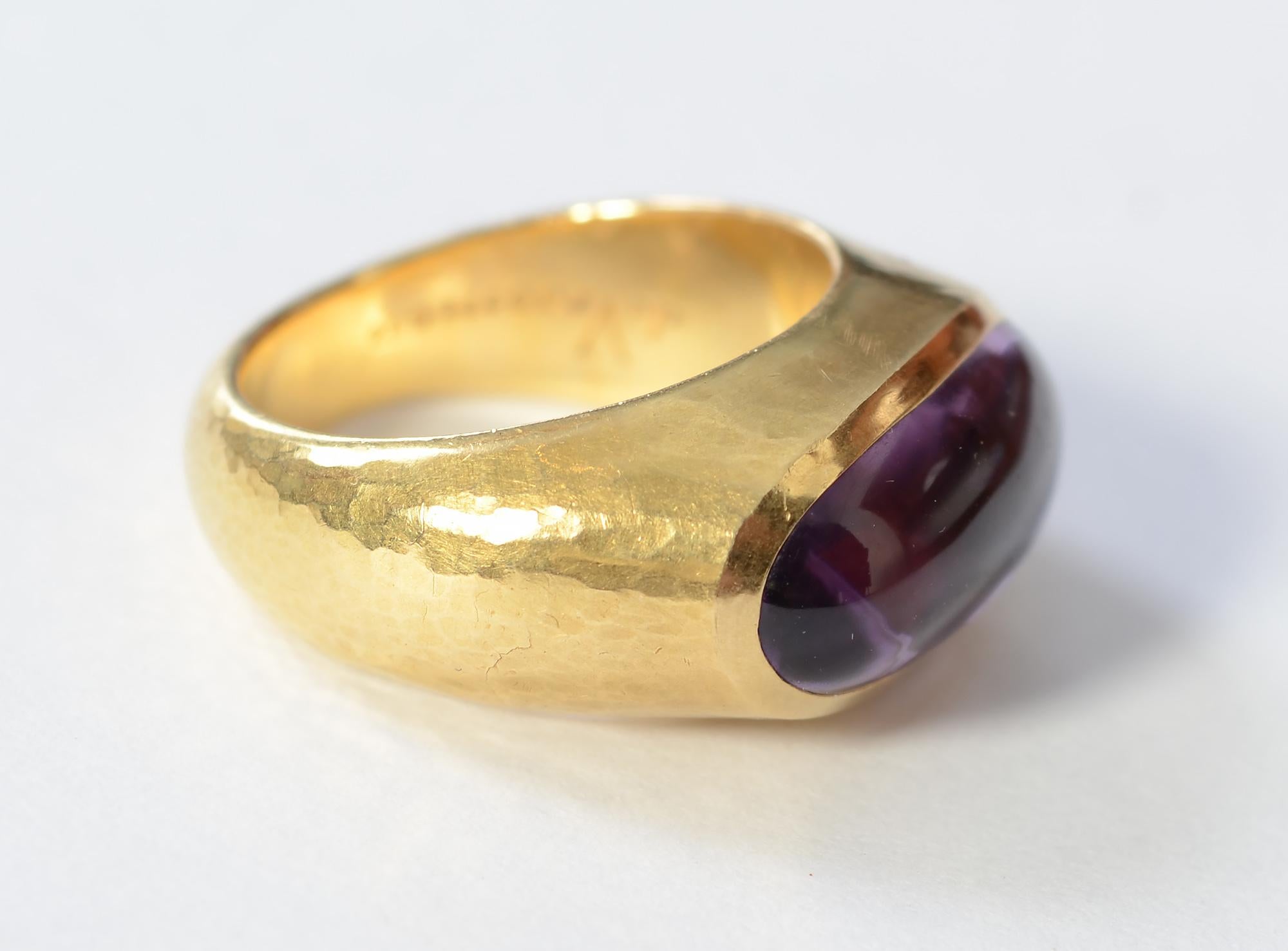Modern Leo De Vroomen Amethyst Ring For Sale