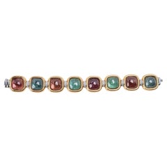 Leo de Vroomen Multi-Color Tourmaline & Diamond 18K Gold Bracelet