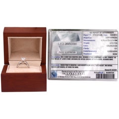 Anello di fidanzamento Leo Diamond Princess 0,73 Carati E VS1 Certificati in oro 14 carati