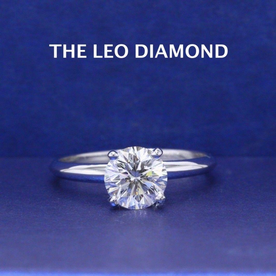 THE LEO DIAMOND SOLITAIRE ENGAGEMENT RING
Style:  4 - Prong Solitaire
Serial Number:  LEO 187698
Certificate:  IGI # 3140367U
Metal: 14KT White Gold 
Size:  5.0 - Sizable 
Total Carat Weight:  1.00 CTS
Diamond Shape:  Leo Round
Diamond Color &