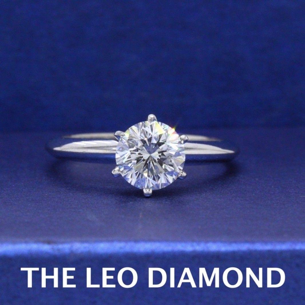 THE LEO DIAMOND SOLITAIRE ENGAGEMENT RING
Style:  6 - Prong Solitaire
Serial Number:  LEO 733775
Certificate:  IGI # 32766888
Metal: 14KT White Gold
Size:  5.0 - Sizable 
Total Carat Weight:  1.05 CTS
Diamond Shape:  Leo Round
Diamond Color &