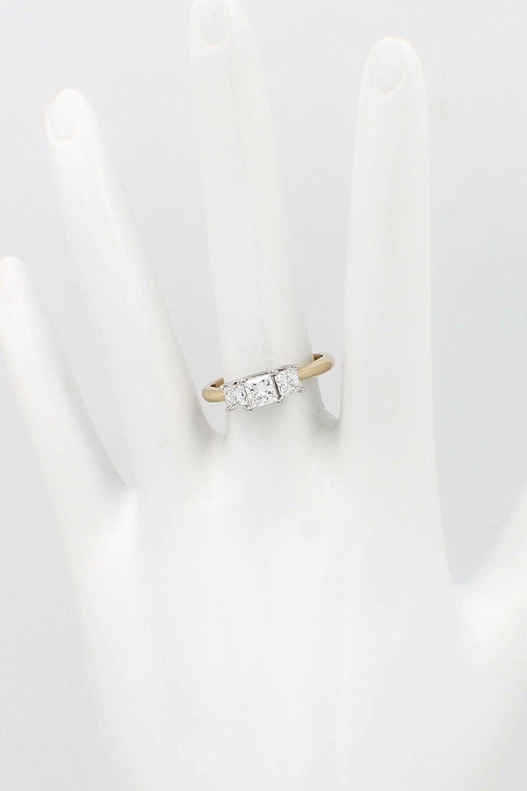 princess cut past present future ring