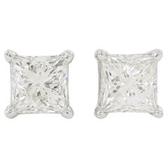 Leo Diamonds Orecchini con diamante in oro bianco da 1.98 carati