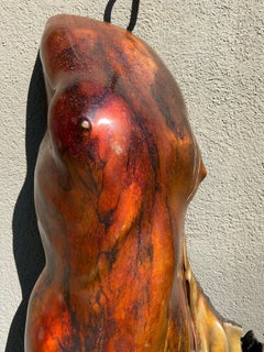 Daphne, 40" high bronze relief