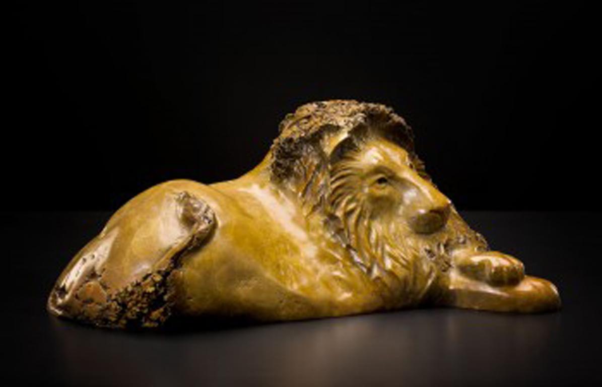 Leo E. Osborne Abstract Sculpture - Prince, 25" wide bronze