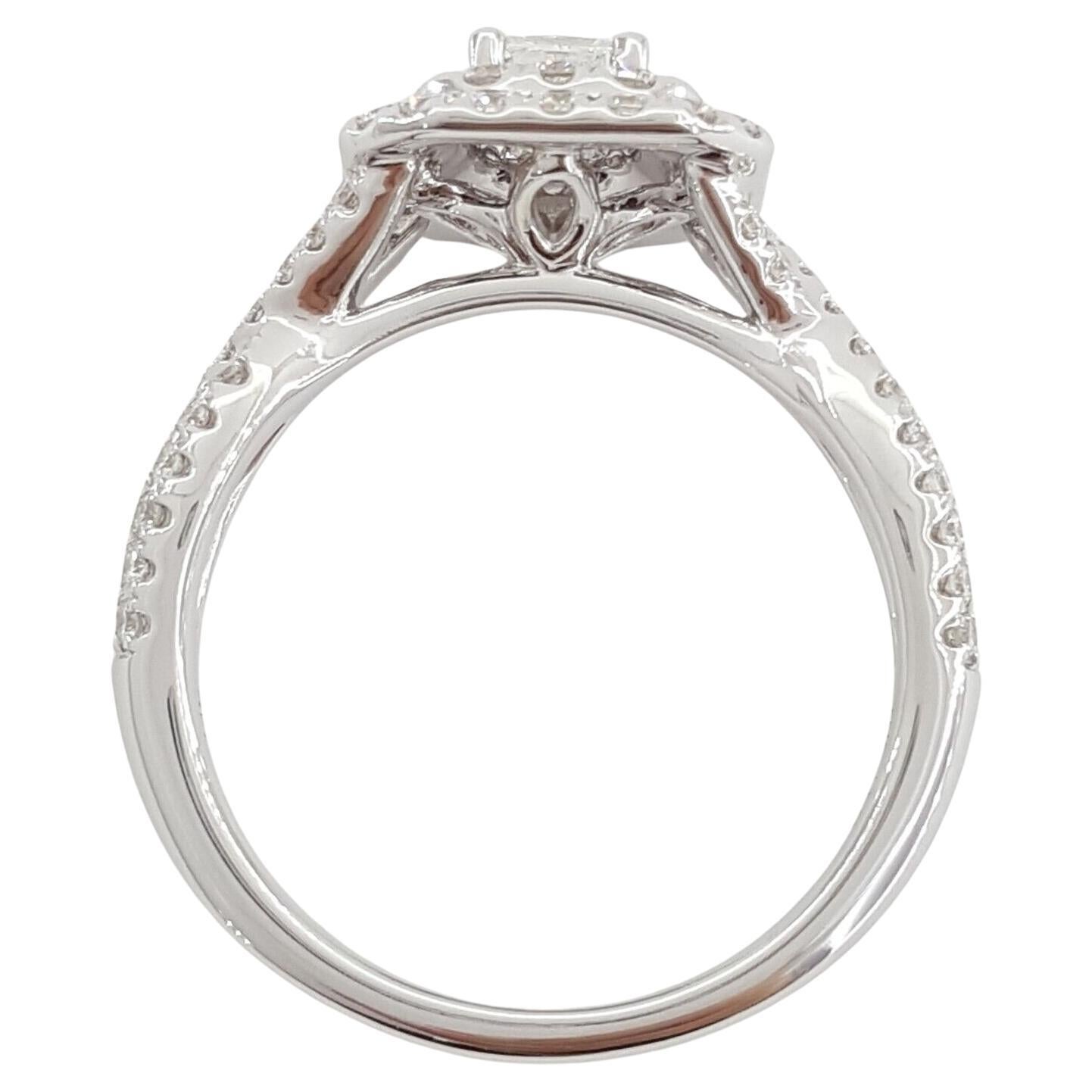  Leo First Light Diamant-Verlobungsring (Kissenschliff) im Angebot