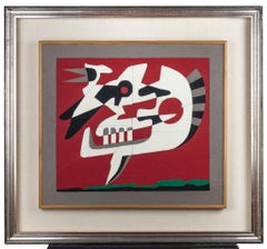 Recall, Abstract Mixed Media Artwork, Signed, Framed, 1997, 44x48 cm
