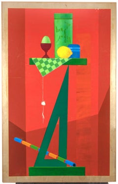 Diavoletto di Cartesio – Ölgemälde von Leo Guida – 1992