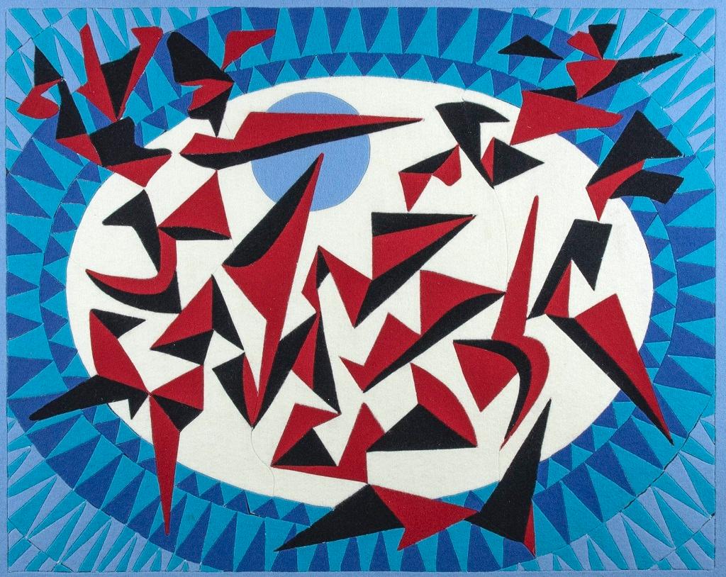 Fliegen – Acrylfarbe von Leo Guida – 1997