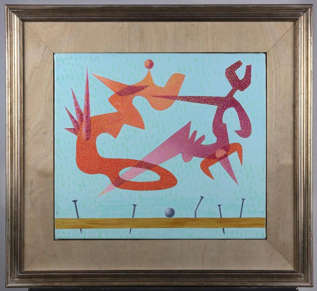 Little Sky 3 - Dipinto a olio su tela di Leo Guida - 1985 in vendita 1