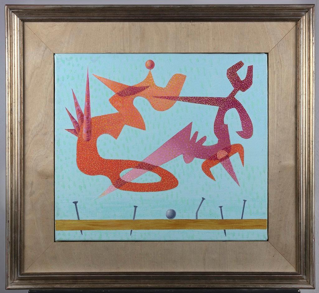 Little Sky 3 (Original title: Piccolo Cielo 3) is an original Contemporary artwork realized in 1985 by the italian Contemporary artist Leo Guida (1992 - 2017).

Original Oil painting on canvas.

Frame is included. 

Total Dimensions: cm 53 x