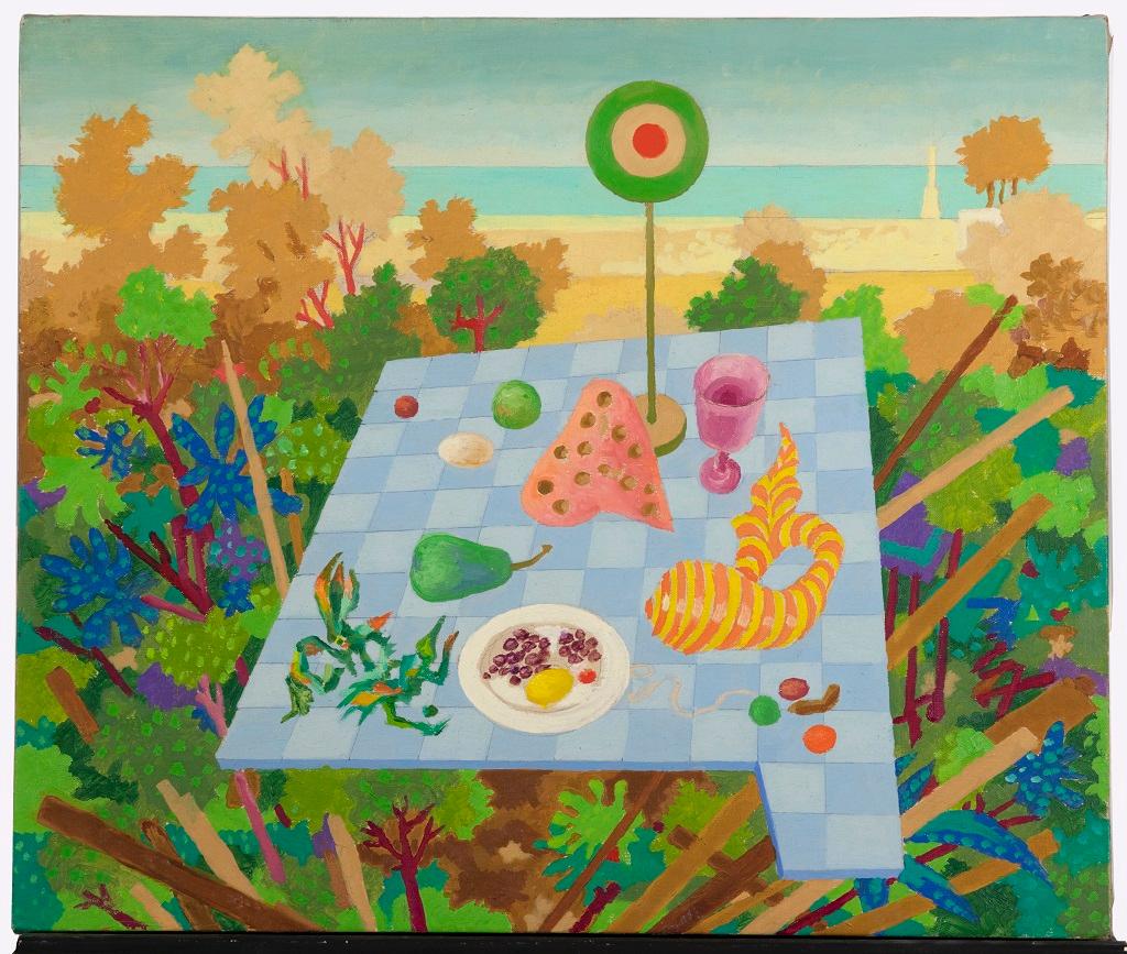 Pic Nic is a Contemporary artwork realized in the second half of the 20th Century by the italian Contemporary artist Leo Guida (1992 - 2017).

Original Acrylic Painting.

Titled on the back: Pic Nic.

Frame is included (74.5 x 1.5 x 54.5 cm).

Mint