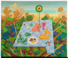 Pic Nic – Gemälde von Leo Guida – 1975