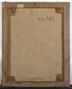 Portrait of a Girl - Oil Paint on Canvas by Leo Guida - 1970s