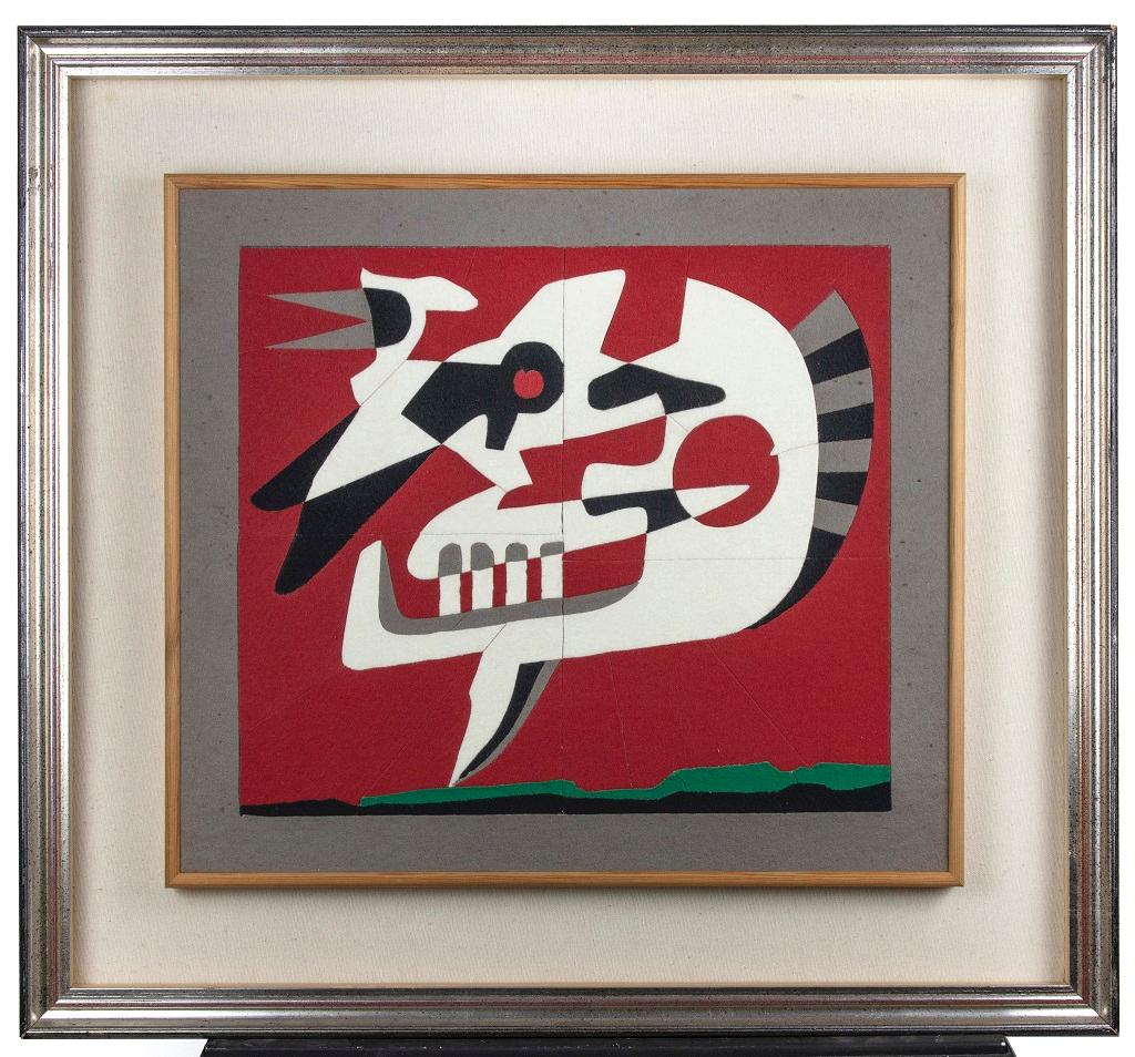 Recall (Original Title: Richiamo) is an original Contemporary artwork realized in 1997 by the italian Contemporary artist Leo Guida (1992 - 2017).

Colored cloth on plywood.

Hand-signed. Titled on the back.

Frame is included. 

Total Dimensions: