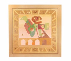 Surrealist Composition - Paint by Leo Guida - 1970s