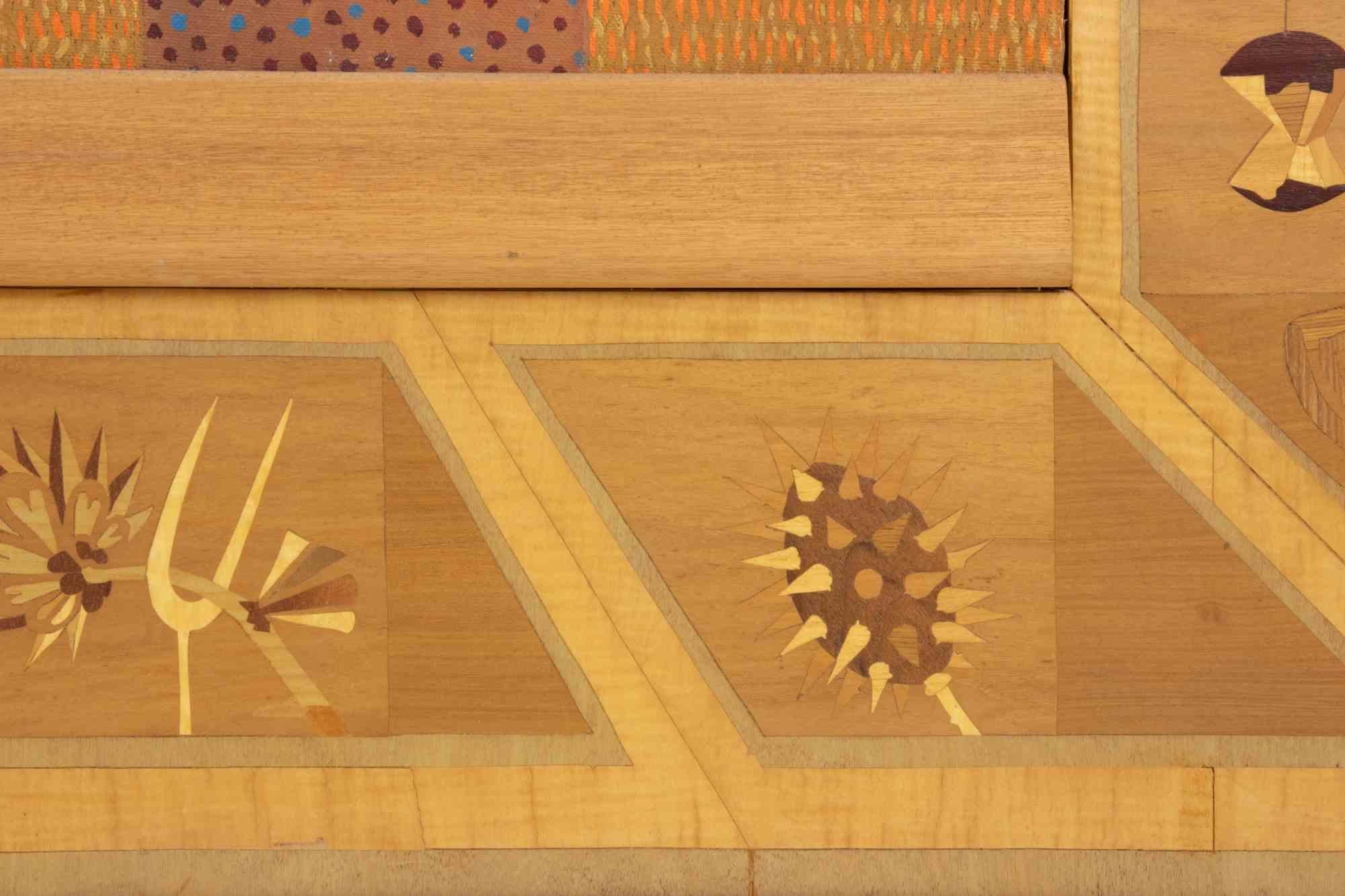 Surrealistische Komposition - Gemälde von Leo Guida - 1970er Jahre im Angebot 2