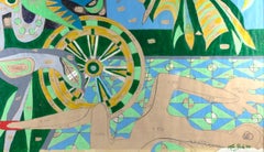 La stanza delle metamorfosi - Tempera originale di Leo Guida - 1980