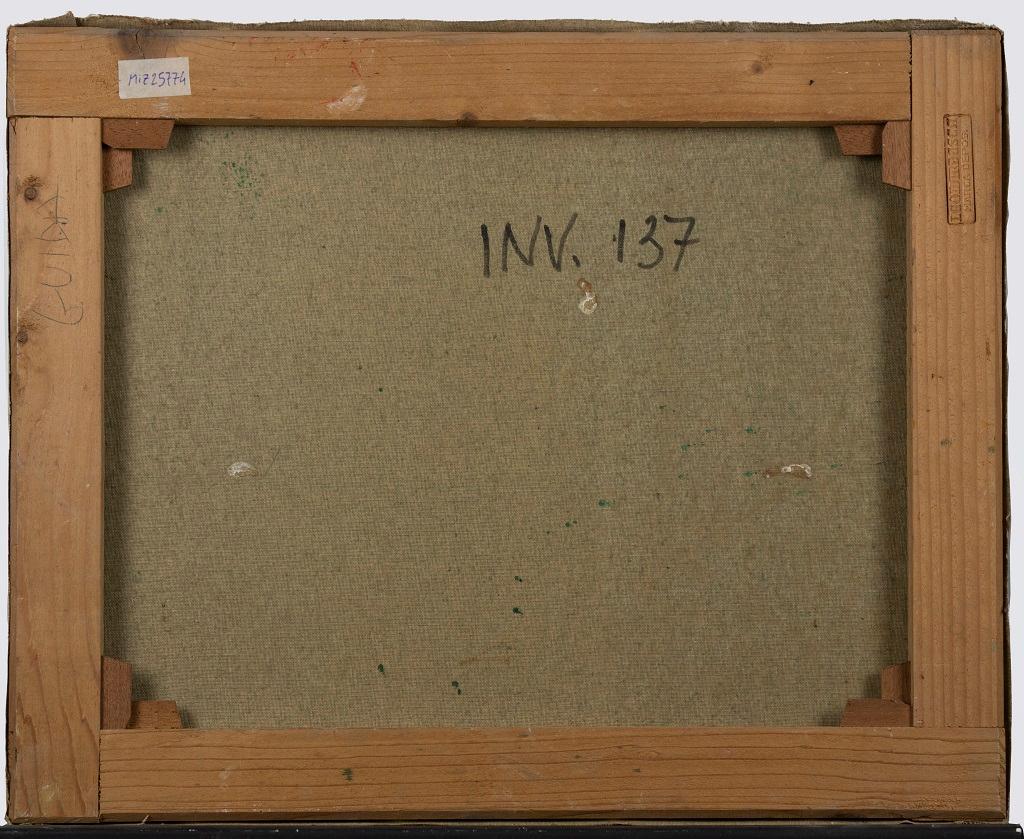Senza titolo - Dipinto a olio su tela di Leo Guida - Anni '70 in vendita 1