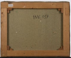 Ohne Titel – Ölgemälde auf Leinwand von Leo Guida – 1970er Jahre