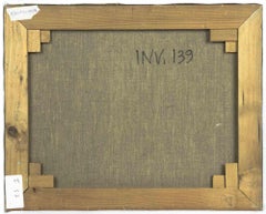 Yellow Composition - Oil on Canvas by Leo Guida - 1970s